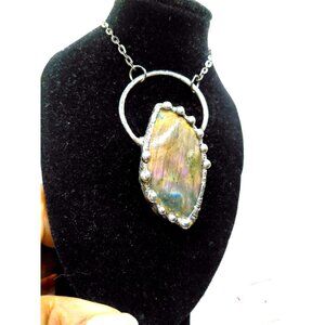 Labradorite crystal necklace